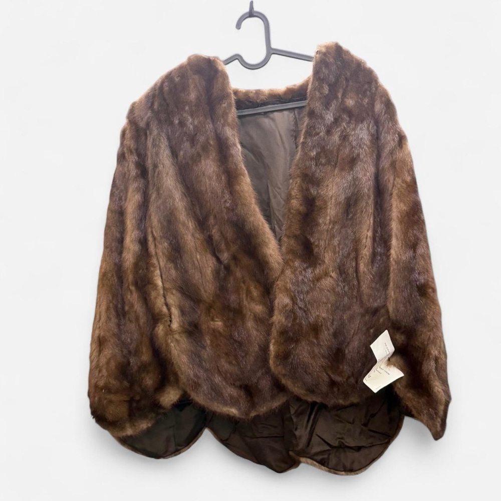 Elegant Brown mink fur Coat